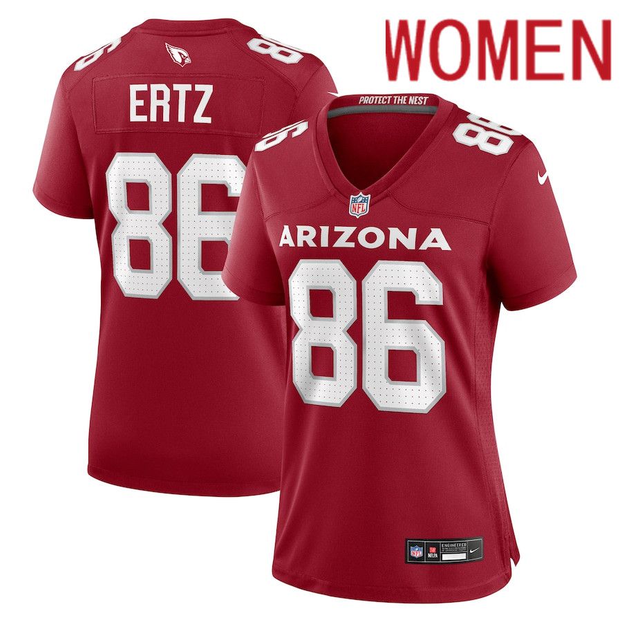 Women Arizona Cardinals 86 Zach Ertz Nike Cardinal Home Game NFL Jersey